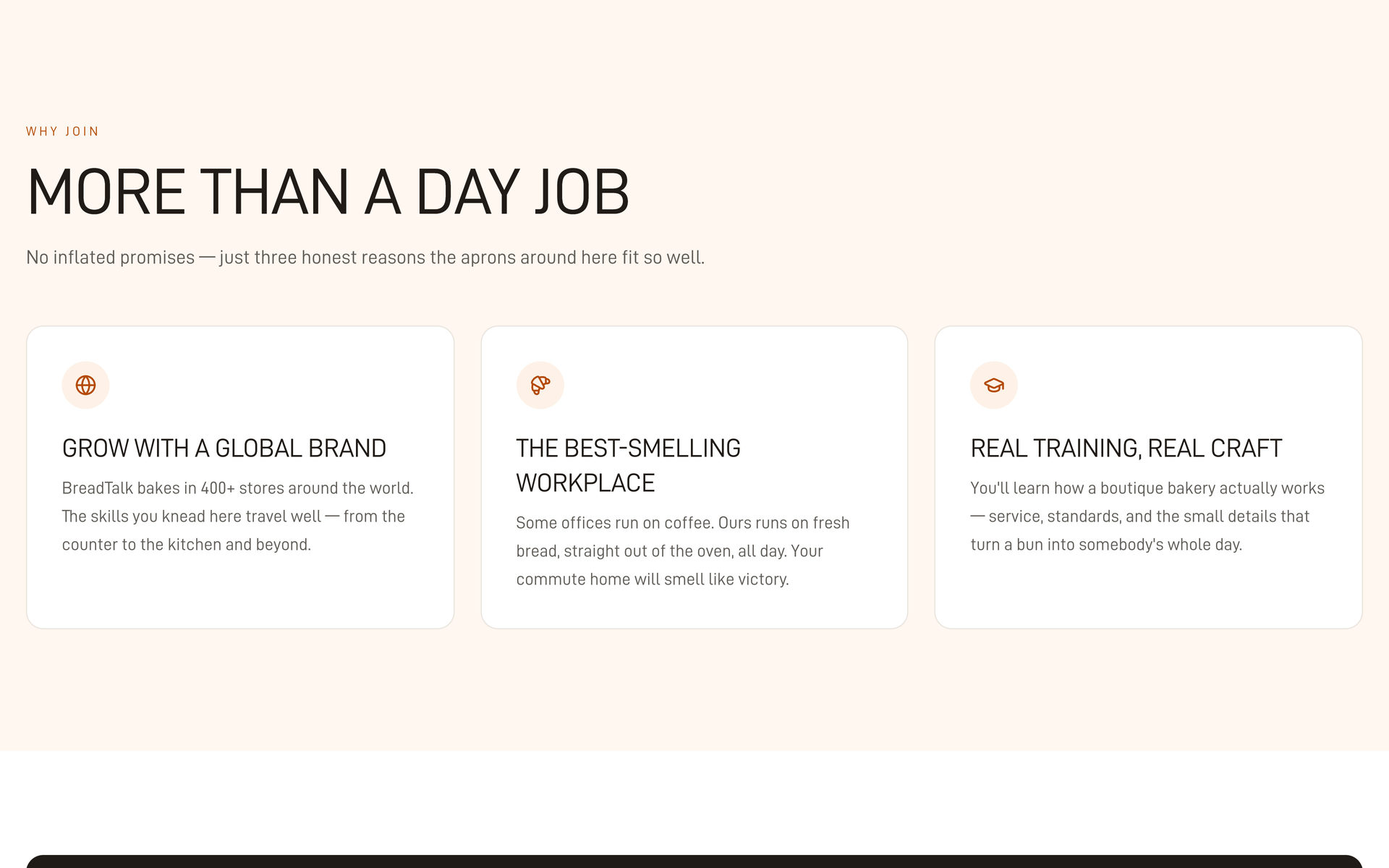 BreadTalk Philippines: Why Join on the Careers page, desktop