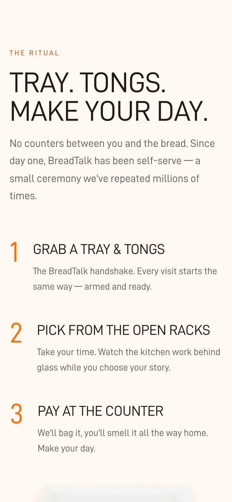 BreadTalk Philippines: The Ritual on the Story page, mobile